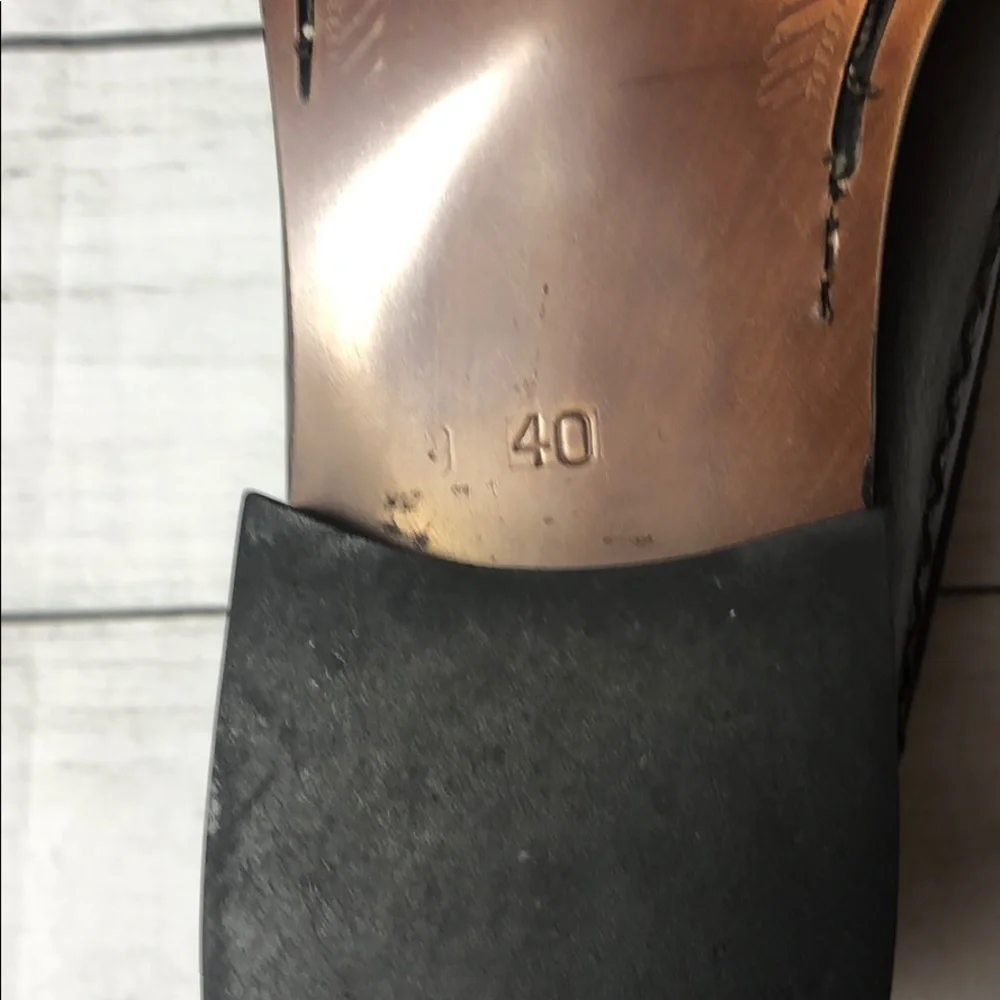 Mens Di Pollini Brown Leather Shoes Men' Sz 40